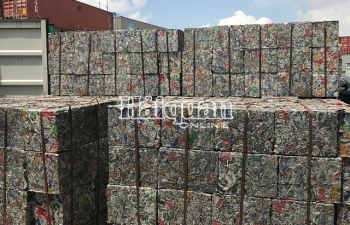 Hình ảnh bắt giữ lô phế liệu "khủng" xuất lậu
