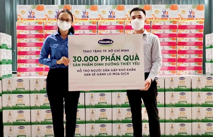 San sẻ khó khăn với cộng đồng - 1 trong 3 mục tiêu của Vinamilk trong mùa dịch