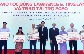 Trao gần 8,5 tỷ đồng học bổng Lawrence S. Ting cho học sinh nghèo
