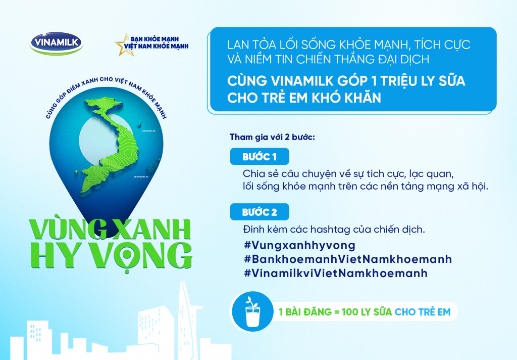 Vinamilk góp 1 triệu ly sữa cho trẻ em khó khăn