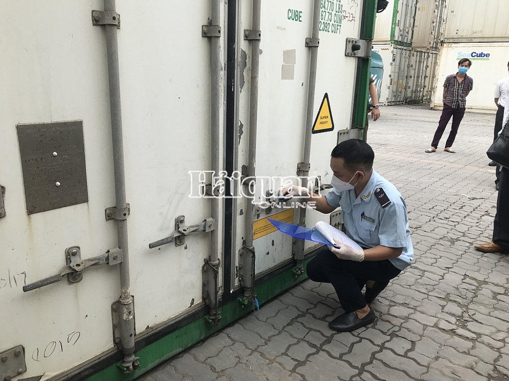 Hình ảnh hơn 20 mặt hàng lậu trong container sò huyết nhập khẩu