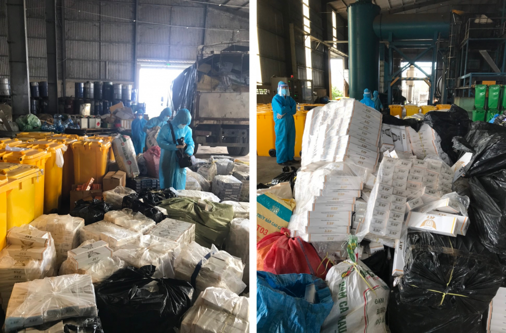 Tiêu hủy gần 400.000 bao thuốc lá nhập lậu