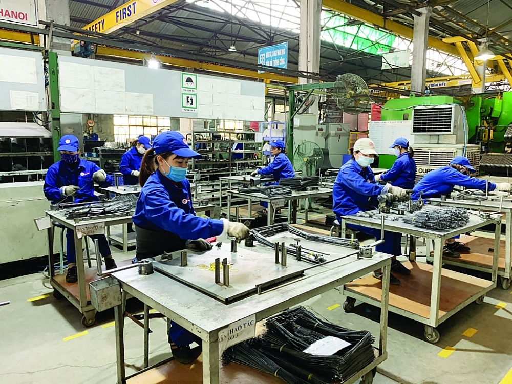 Các doanh nghiệp CNHT kiến nghị Chính phủ cần tiếp tục nghiên cứu và sớm trình Quốc hội ban hành Luật CNHT.	Ảnh: Nguyễn Thanh