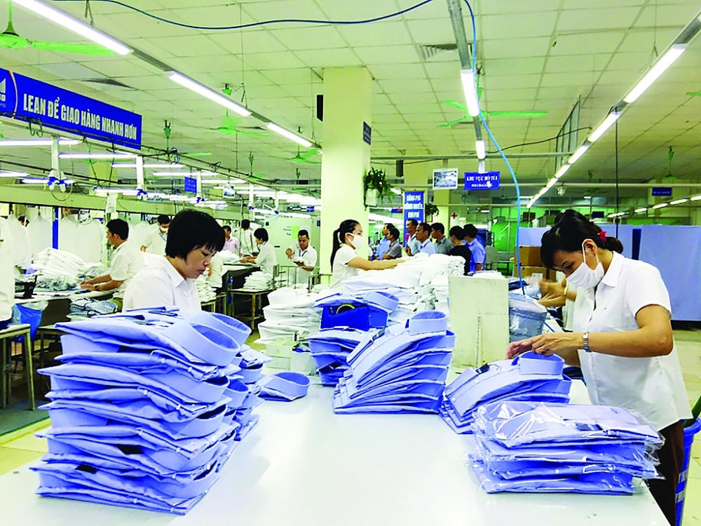 Dệt may đã có nhiều cơ hội tăng kim ngạch XK sang EU nhờ EVFTA. 	Ảnh: N.Thanh