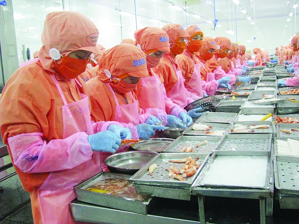 Thủy sản là một trong những ngành hàng điển hình hưởng lợi ngay sau khi Hiệp định RCEP có hiệu lực.  	Ảnh: N.Thanh