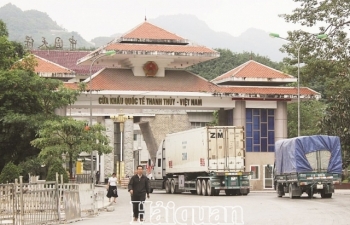 Một ngày, thông quan hơn 500 tấn nông sản qua cửa khẩu Thanh Thủy (Hà Giang)