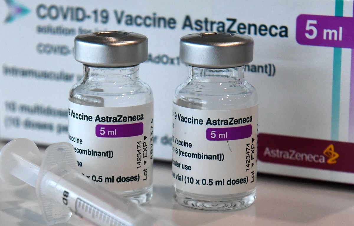 Vaccine phòng COVID-19 của AstraZeneca. (Ảnh: AFP/TTXVN)