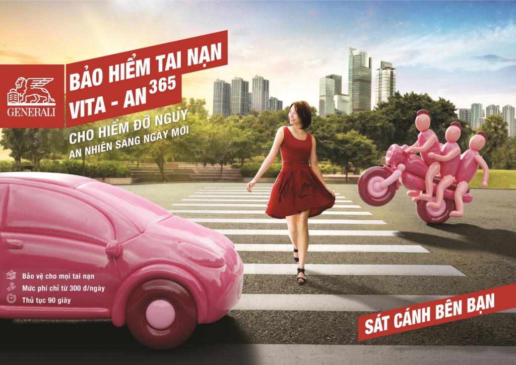 Bảo hiểm tai nạn trực tuyến “VITA – AN365” nổi bật với nhiều quyền lợi bảo vệ toàn diện lên đến 300% số tiền bảo hiểm, mức phí cạnh tranh chỉ từ 300 đồng/ ngày và thủ tục mua hàng trực tuyến nhanh chóng trong vòng 90 giây.