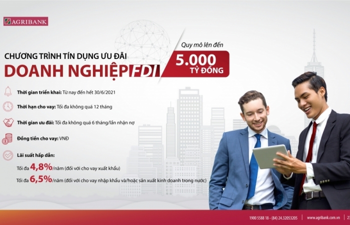 Agribank ưu tiên các gói tín dụng ưu đãi dành riêng cho doanh nghiệp