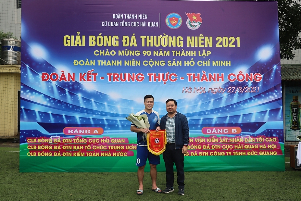 Thanh niên Tổng cục Hải quan tổ chức Giải bóng đá thường niên 2021