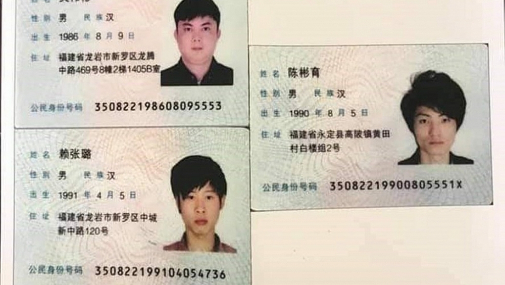 Ba người Trung Quốc vượt biên vào Việt Nam.