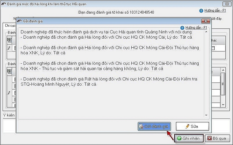 Doanh nghiệp dễ dàng tiếp cận và gửi phản hồi thông quan hệ thống.
