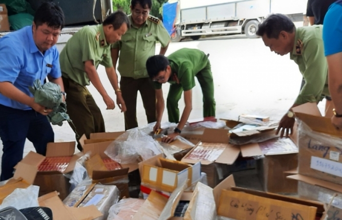 Tạm giữ 7.000 bao thuốc lá ngoại các loại nhập lậu