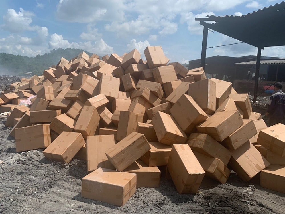 Toàn bố số thuốc lá bị tiêu hủy.