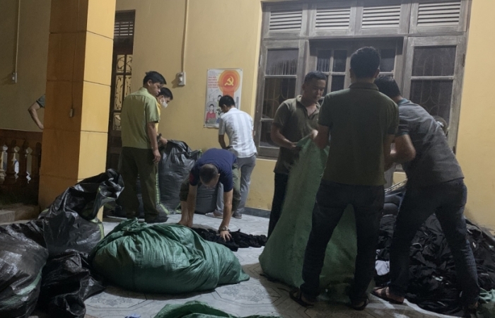Phát hiện công ty may gia công hàng giả thương hiệu nổi tiếng