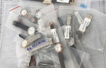 Tịch thu gần 16.000 chiếc đồng hồ giả mạo nhãn hiệu nổi tiếng