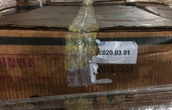 Tự ý “gia hạn” sử dụng hàng chục tấn đùi gà tây Hàn Quốc đã hết hạn