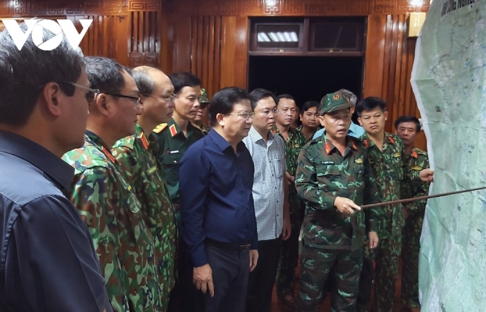 Lập Sở Chỉ huy tiền phương tìm kiếm người mất tích ở Nam Trà My