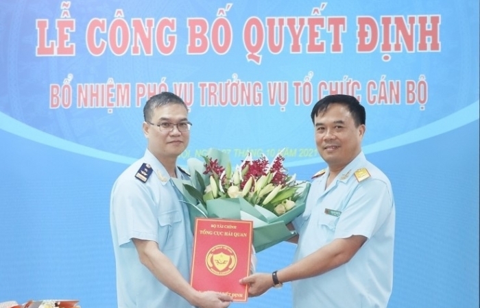 Bổ nhiệm Phó Vụ trưởng Vụ Tổ chức cán bộ, Tổng cục Hải quan