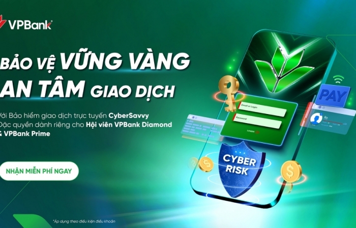 VPBank tri ân khách hàng với gói bảo hiểm giao dịch trực tuyến
