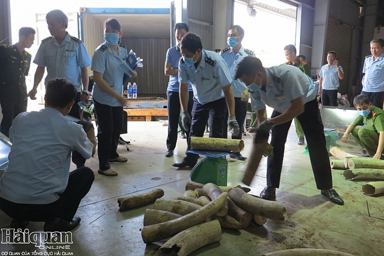 can canh vu bat giu lo hang khung hon 91 tan nghi nga voi tai cang da nang