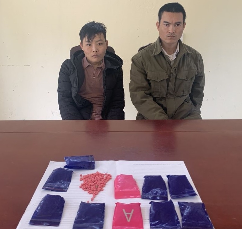 Đối tượng và tang vật trong vụ án do Cục Hải quan Thanh Hóa phối hợp với lực lượng Công an bắt giữ tháng 3/2021.