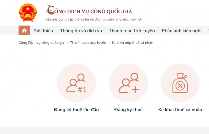 Hơn 2.600 hồ sơ đăng ký thuế được gửi qua Cổng Dịch vụ công quốc gia