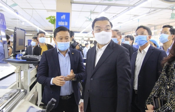 Kiểm tra việc chống dịch Covid-19 tại Tổng công ty May 10
