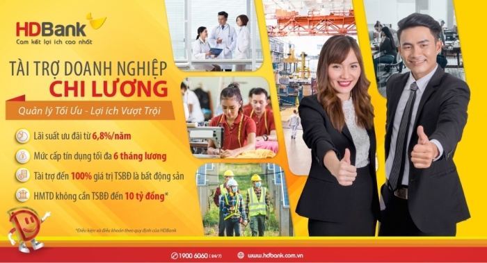 HDBank dành 1.000 tỷ đồng gói tài trợ ưu đãi chi lương