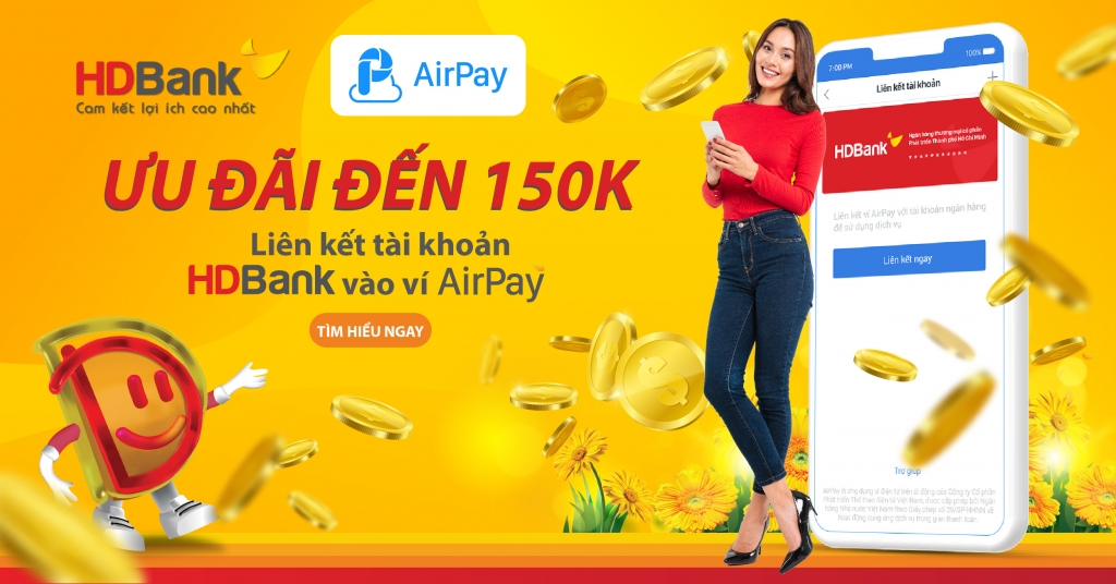 HDBank dành nhiều ưu đãi dành cho khách hàng khi thanh toán trực tuyến 