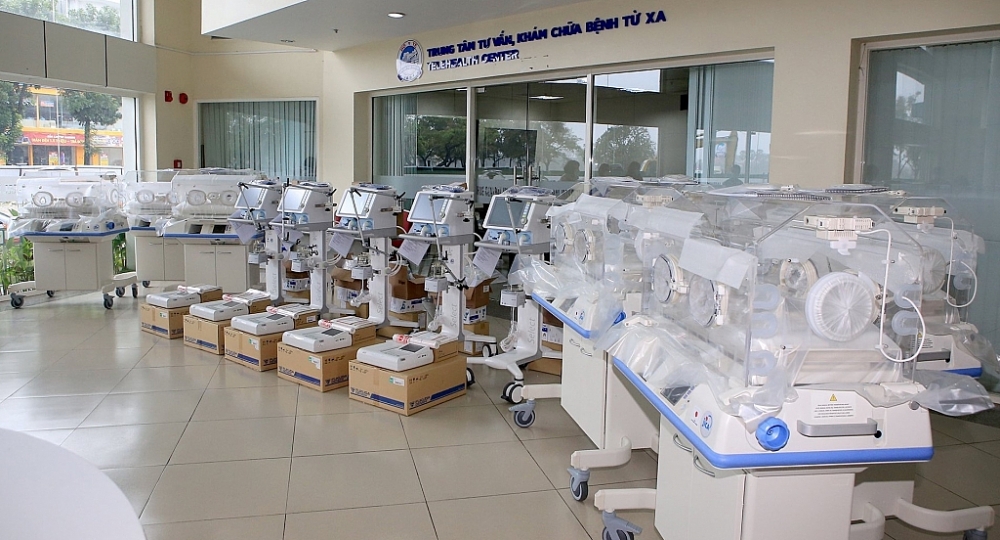 Lô trang thiết bị y tế được JICA bàn giao cho Bệnh viện Trung ương Huế vào ngày 27/12/2021.
