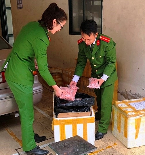 bat 298 kg ngoc ke khong ro nguon goc van chuyen vao nghe an tieu thu
