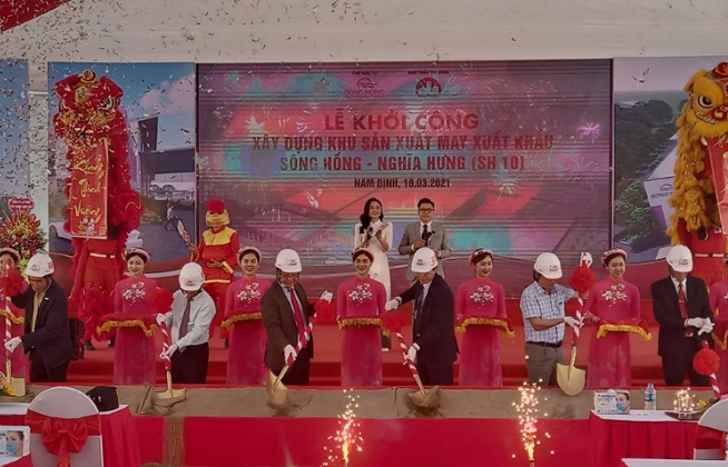 May Sông Hồng khởi công Dự án may xuất khẩu hơn 600 tỷ đồng