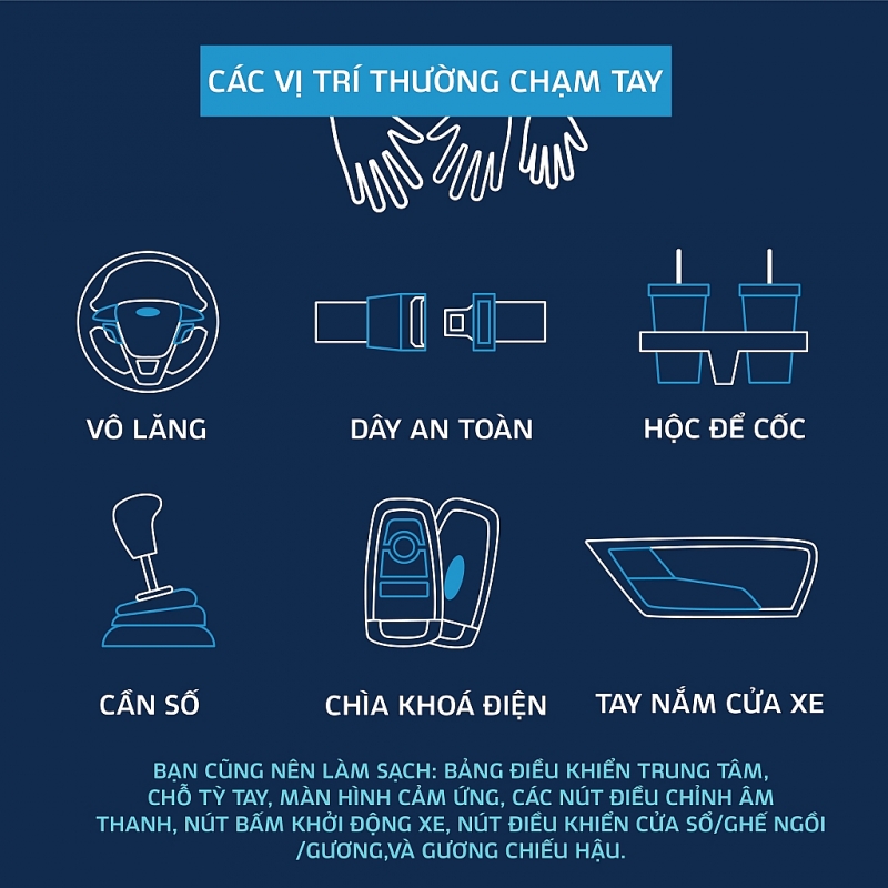 phuong phap ve sinh va khu trung o to dung cach trong mua dich