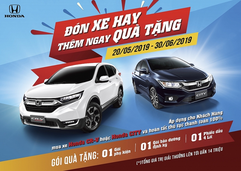 honda viet nam khuyen mai cho cr v va city