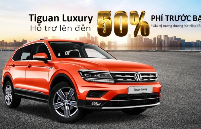 Volkswagen Việt Nam hỗ trợ 90 triệu đồng phí trước bạ với Tiguan Allspace