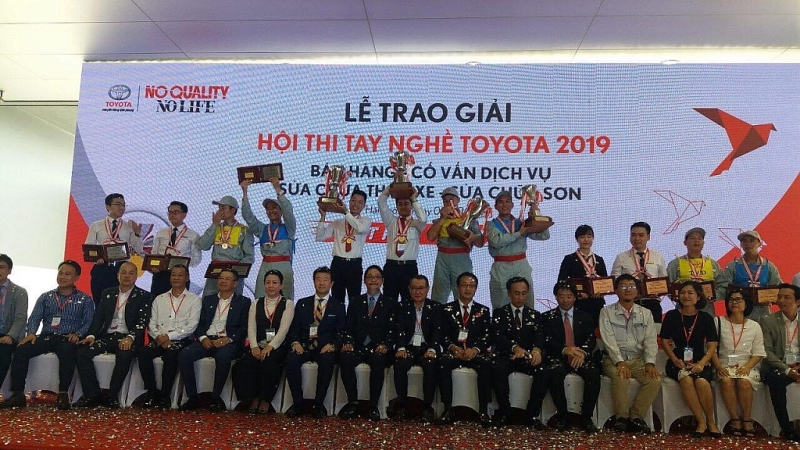 toyota viet nam to chuc chung ket hoi thi tay nghe toyota 2019 tp hai phong