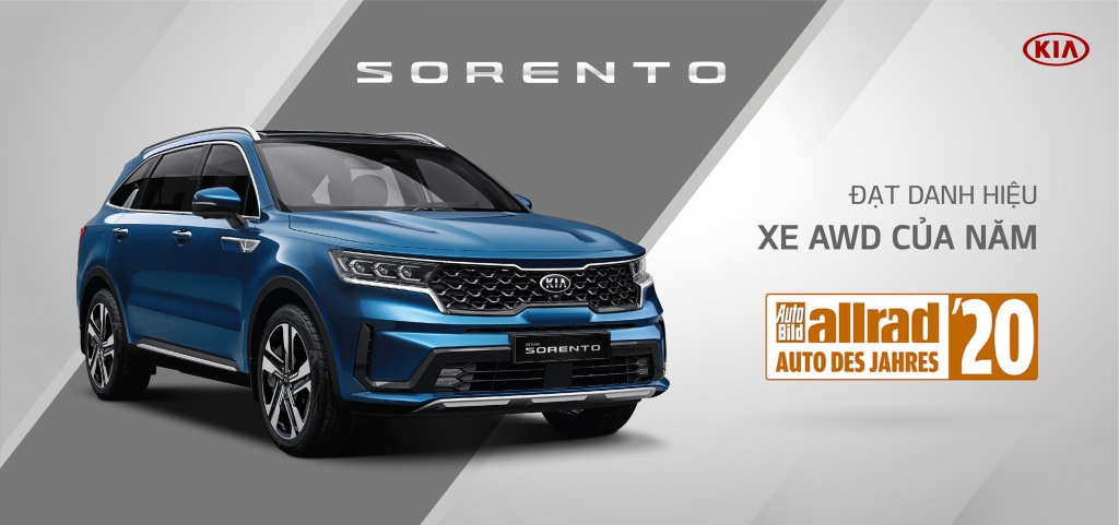 Kia Sorento bội thu giải thưởng quốc tế