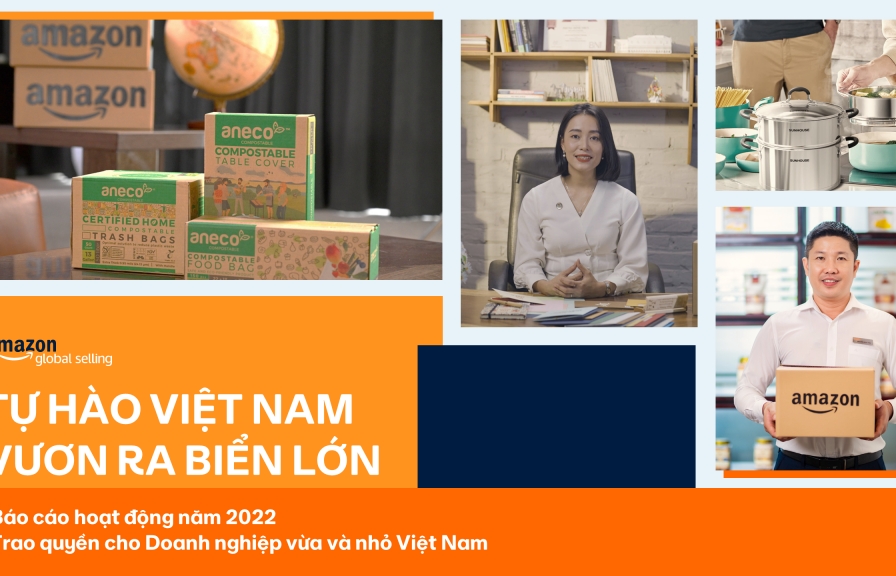Giá trị xuất khẩu của các doanh nghiệp Việt Nam bán hàng trên Amazon tăng hơn 45%