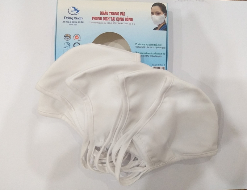 det kim dong xuan tung ra khau trang moi khang nuoc khang khuan