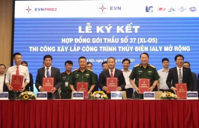 EVN ký kết hợp đồng xây lắp Nhà máy thuỷ điện Ialy mở rộng