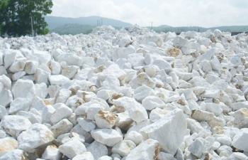Đá vôi trắng chịu thuế xuất khẩu 3%