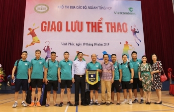 Bộ Tài chính có thành tích cao tại giao lưu thể thao khối thi đua các bộ ngành tổng hợp