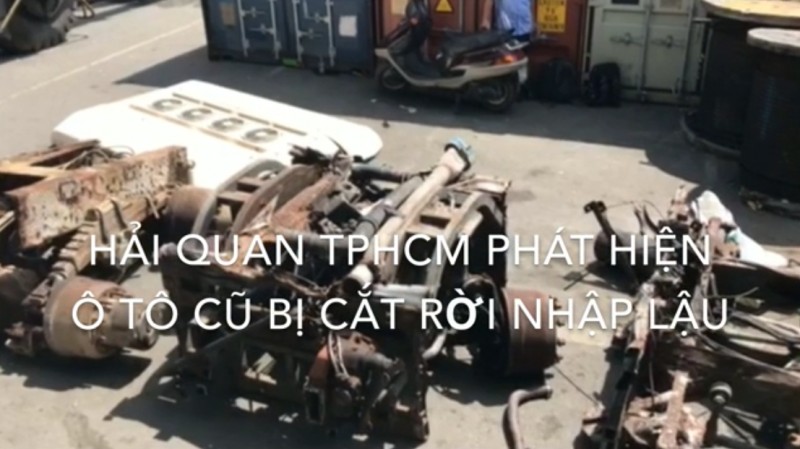 Phát hiện vụ nhập lậu tô cũ bị cắt rời